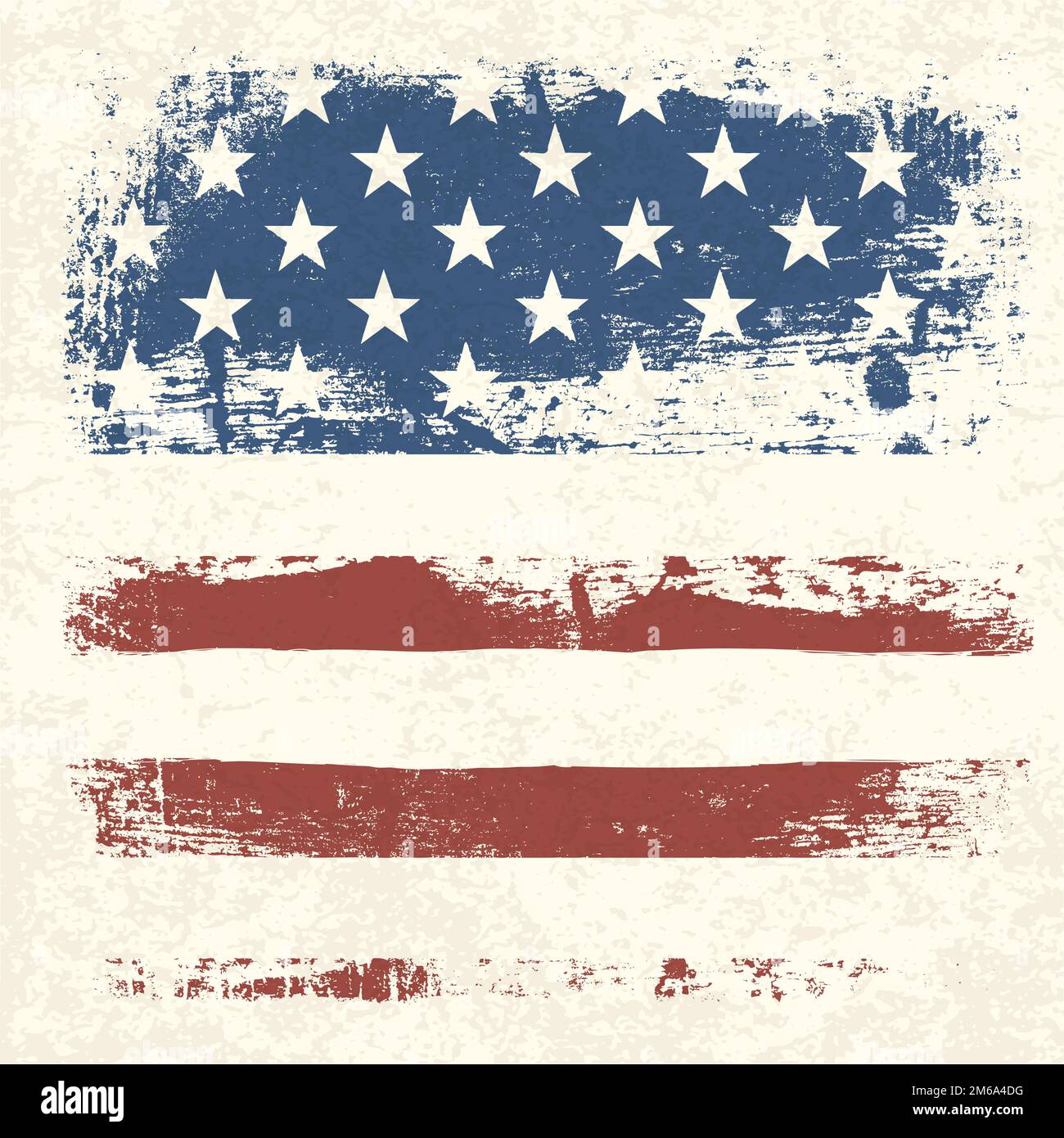 Amerikanische Flagge Vintage strukturierten Hintergrund. Vektor, EPS10 Stockfoto