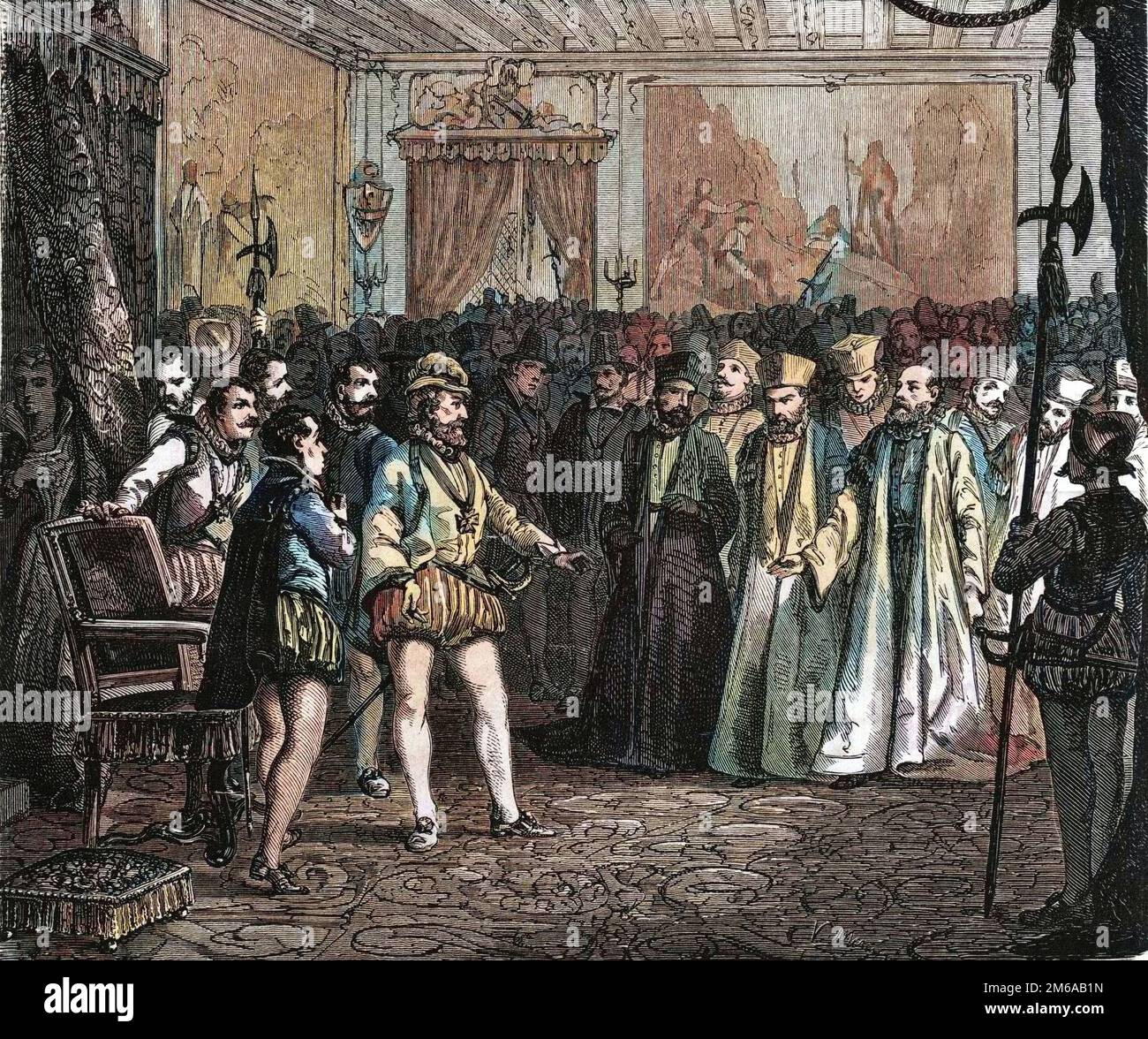 Henri IV. Devant l'assemblée des notables, A Rouen. Stockfoto