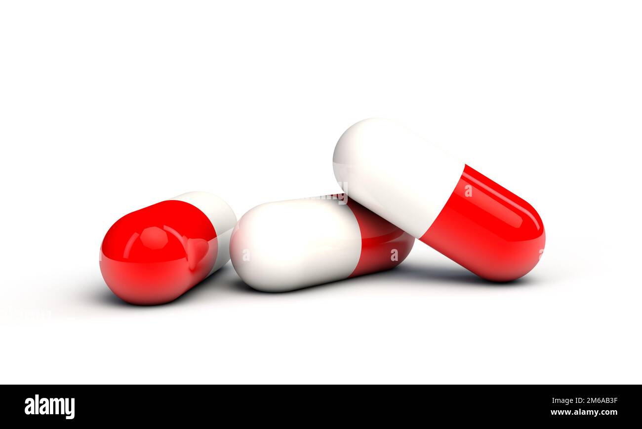 Drei Kapseln Stockfoto