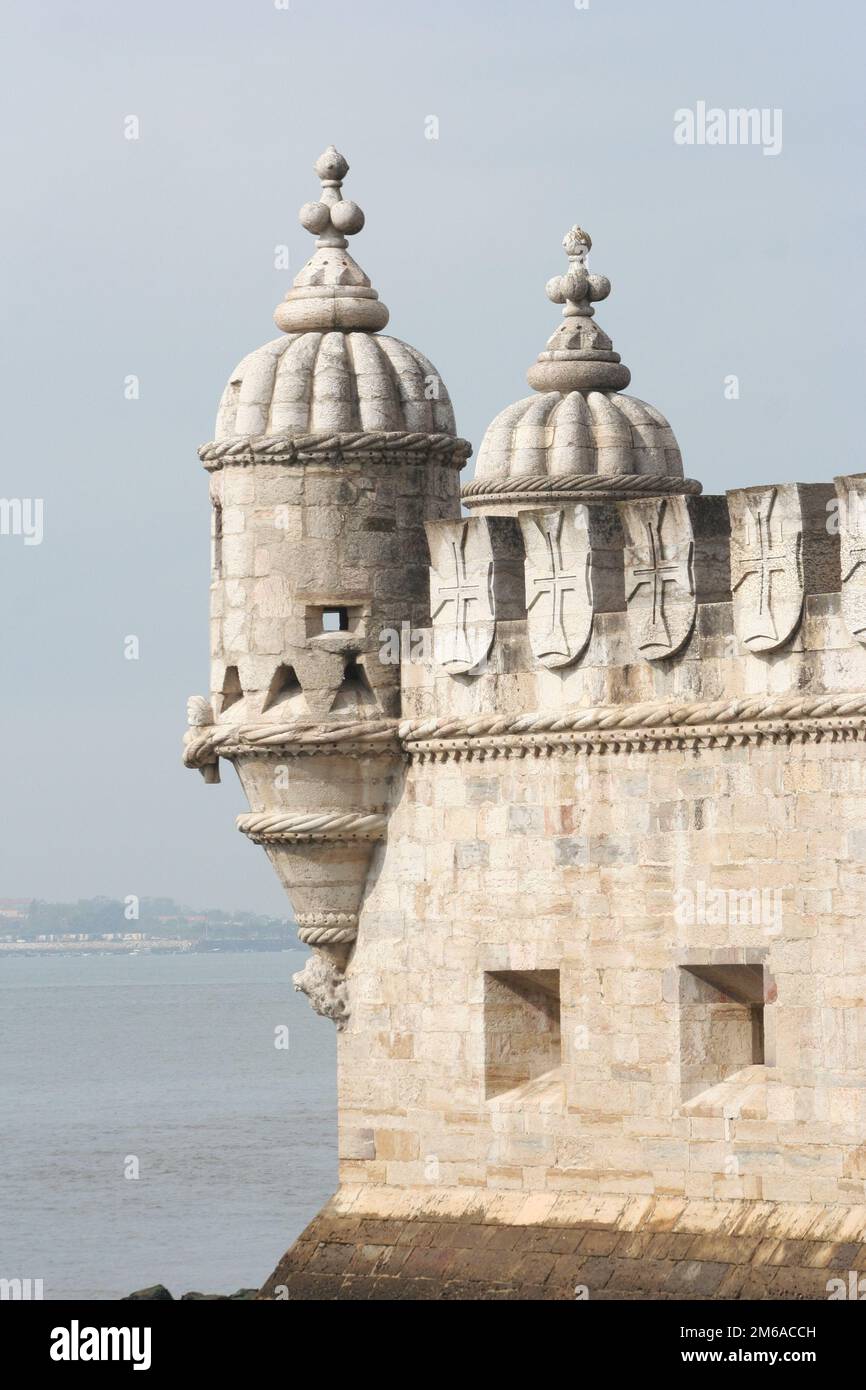 Torre de BelÃ in Lissabon Stockfoto