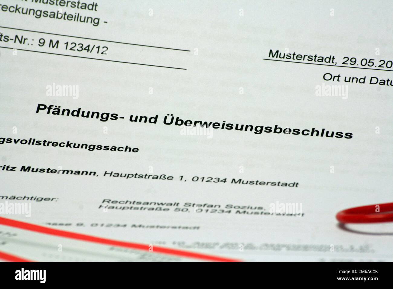 Befreiung vom Ausführungskonto 002 Stockfoto