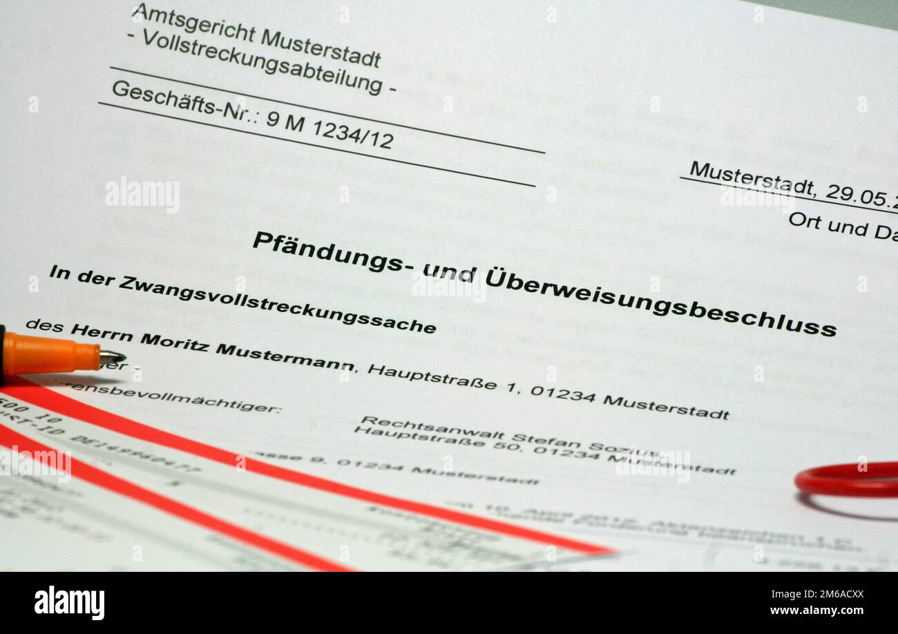 Befreiung vom Ausführungskonto 003 Stockfoto