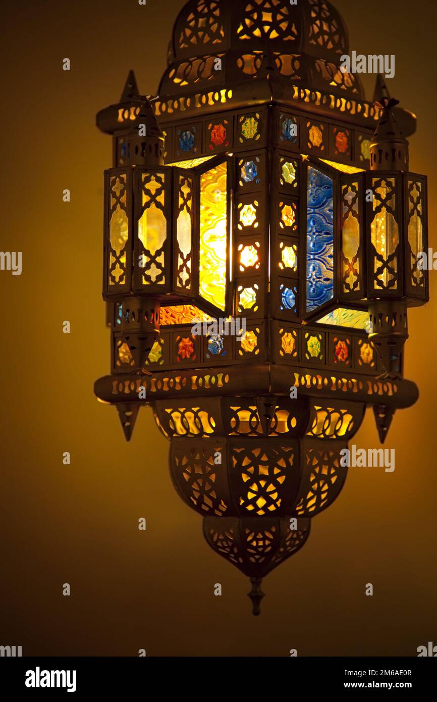 Marokkanische Laterne Stockfoto