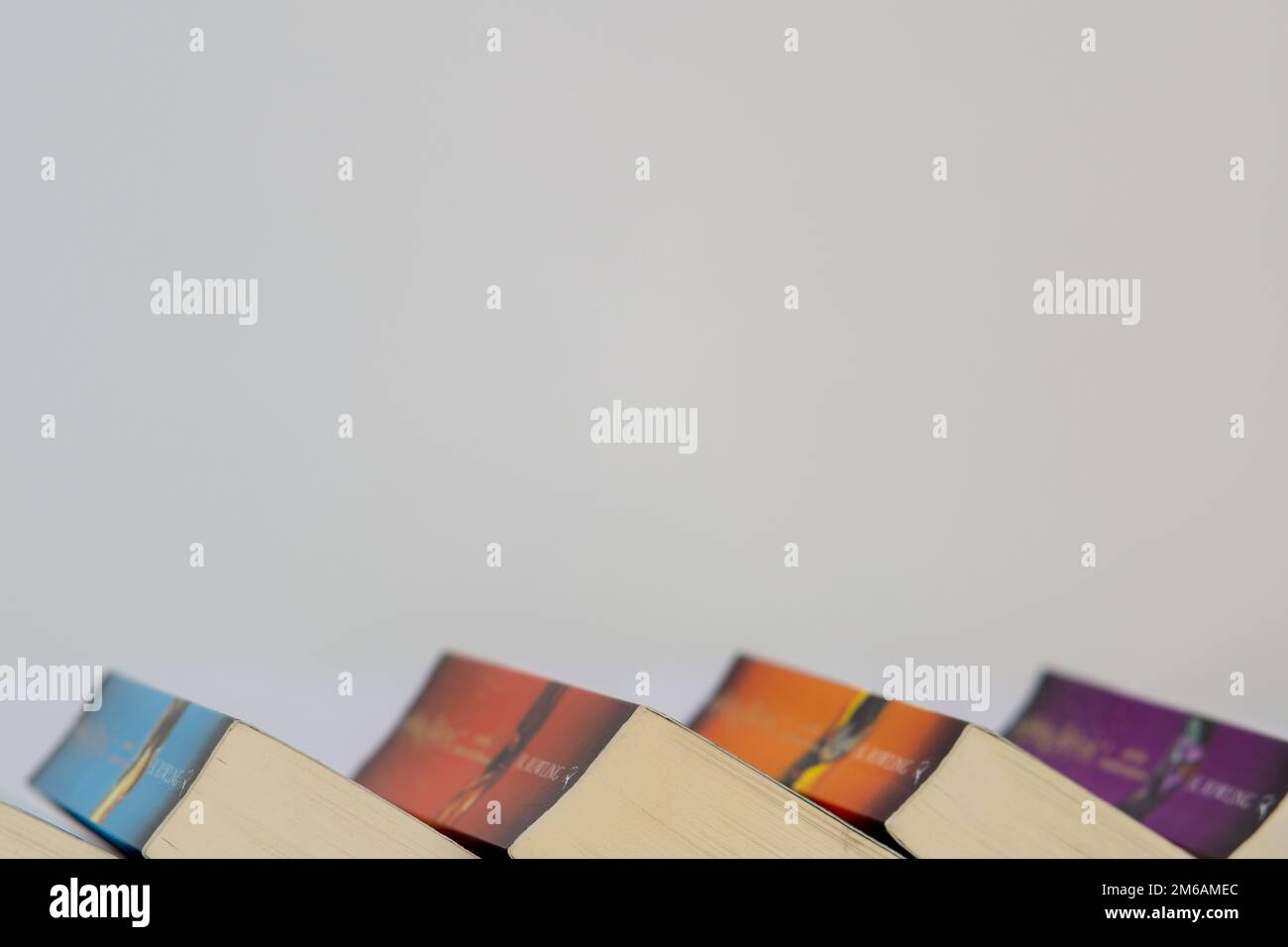 Harry Potter alle Bücher. Alle Teile der Harry-Potter-Bücher Stockfoto