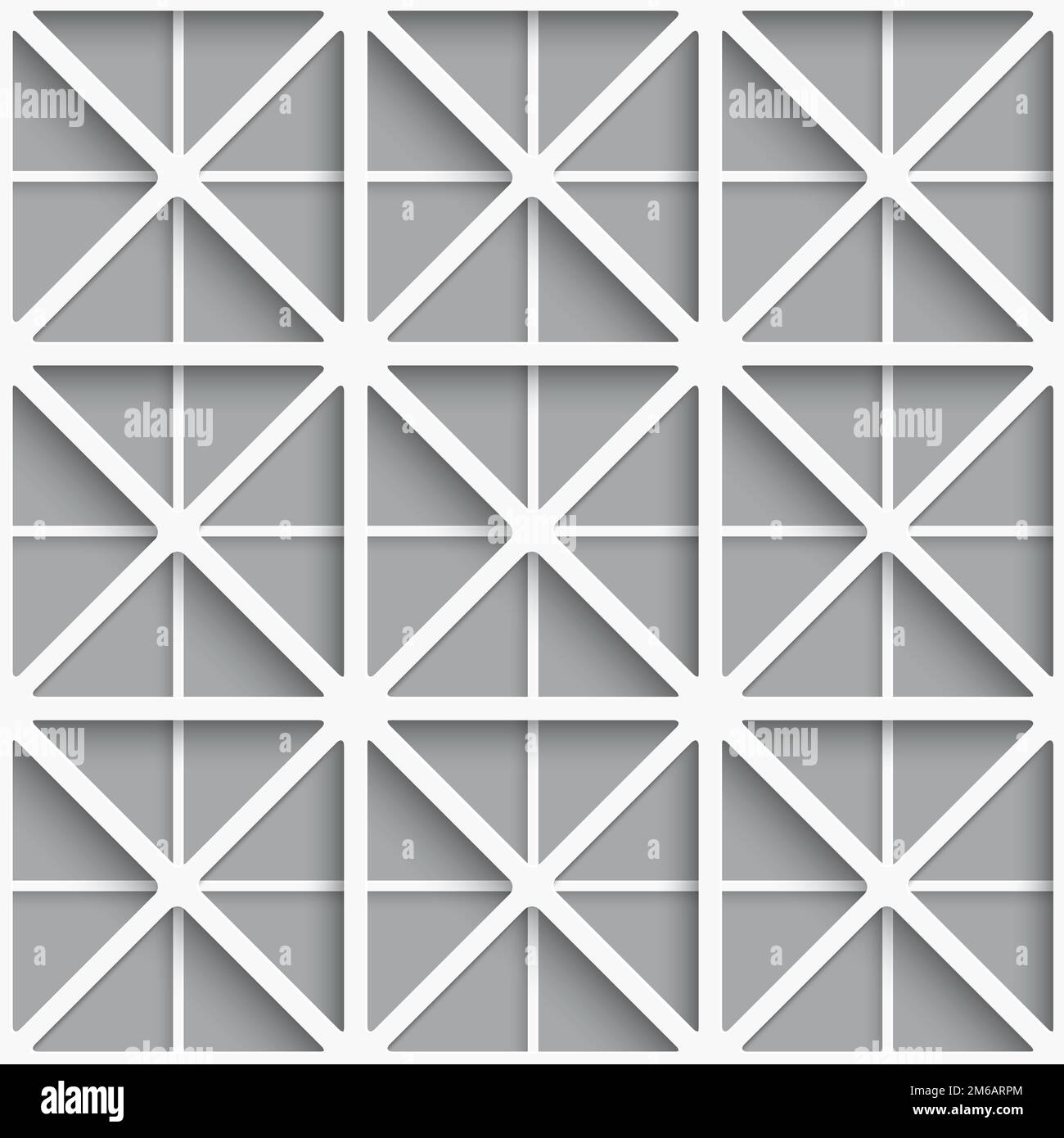 Nahtloser weißer geometrischer Hintergrund Stockfoto