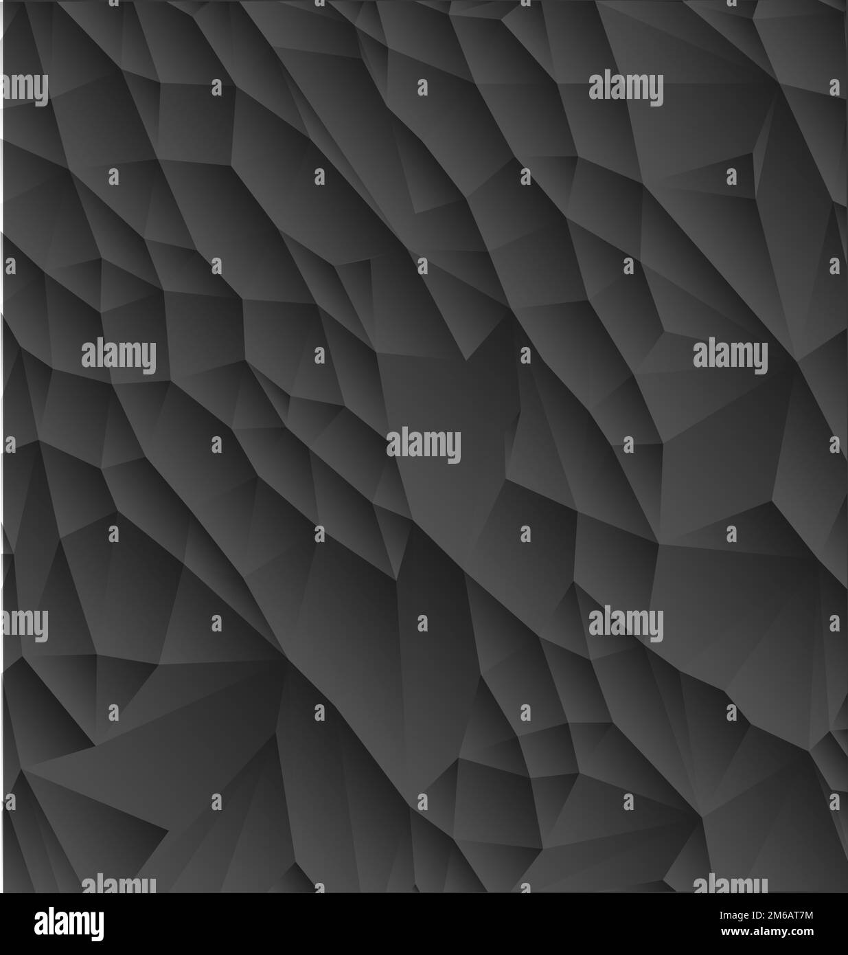 Abstraktes schwarzes Polygon einfach Stockfoto