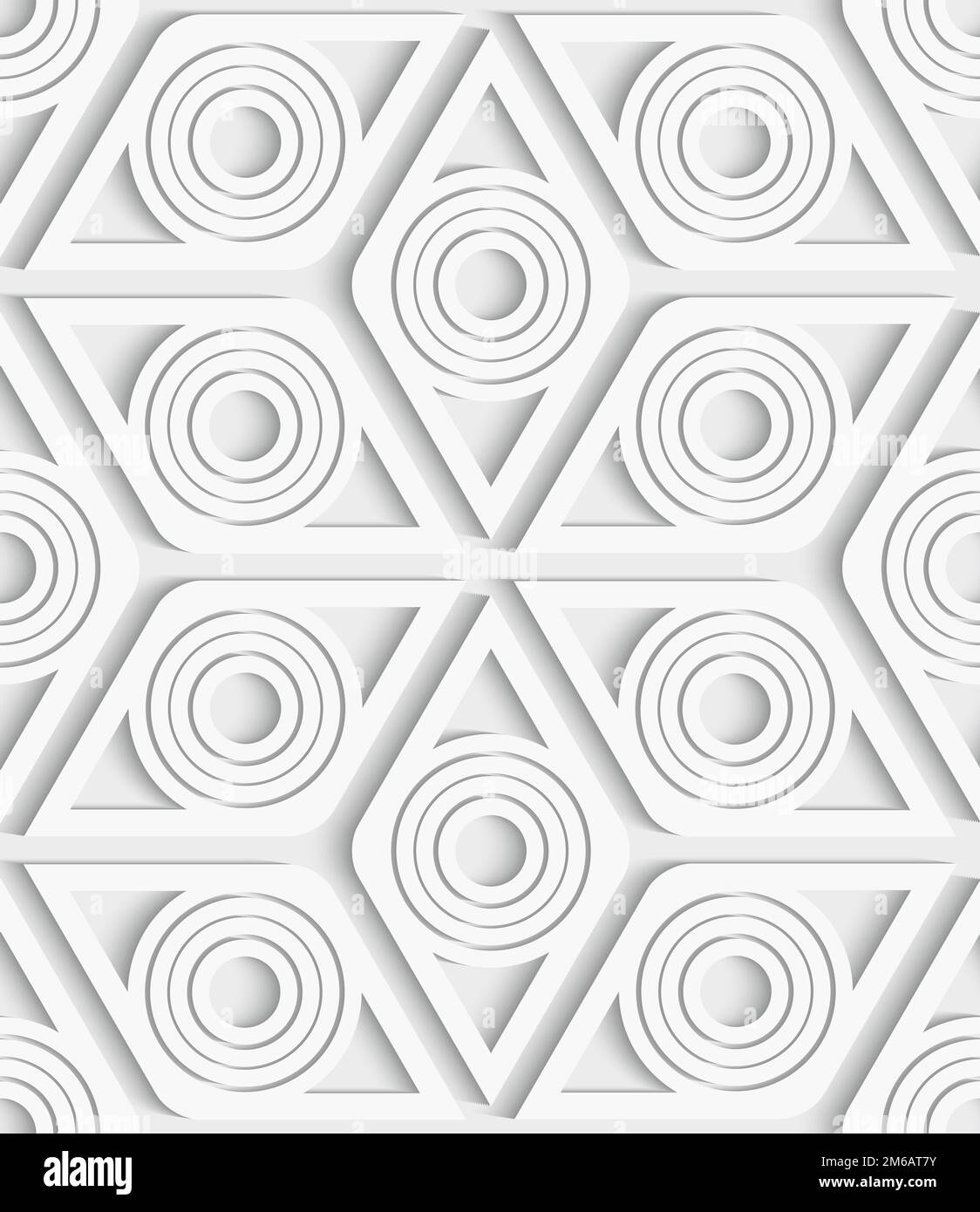 Geometrischer Rhombus nahtloser Musterausschnitt Stockfoto