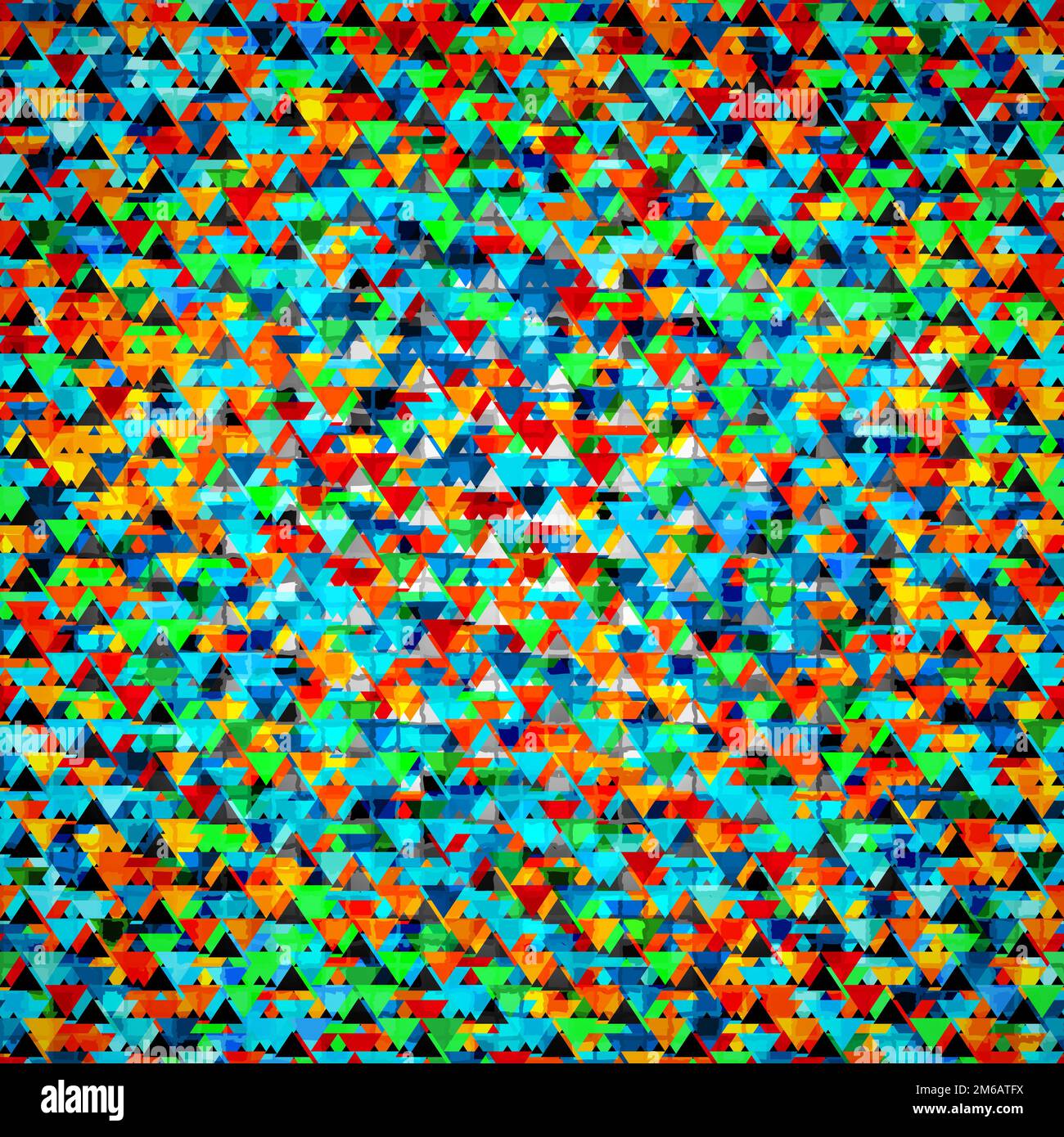 Wasserfarbener, strukturierter Dreieck-Hintergrund Stockfoto