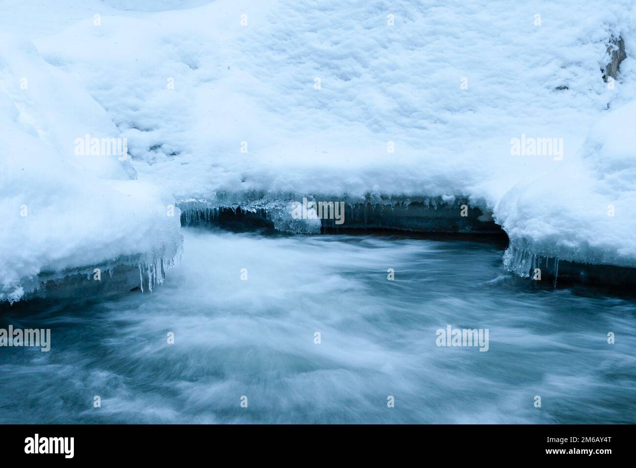 Winter-Bach Stockfoto