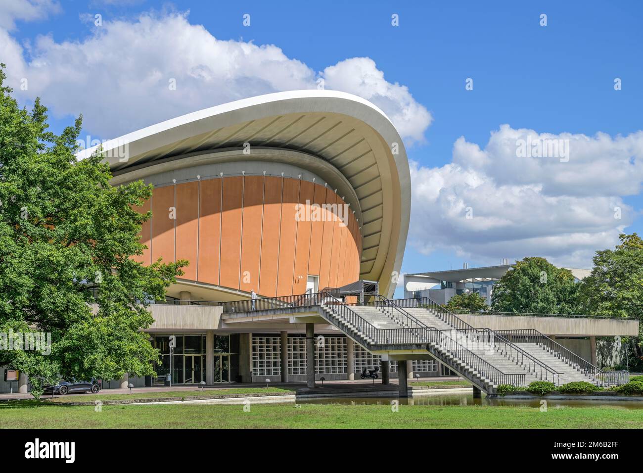 Haus der Kulturen der Welt, John-Foster-Dulles-Allee, Tiergarten, Berlin, Deutschland Stockfoto Haus der Kulturen der Welt, John-Foster-Dulles-Allee, Tiergarten, Berlin, Deutschland Stockfoto