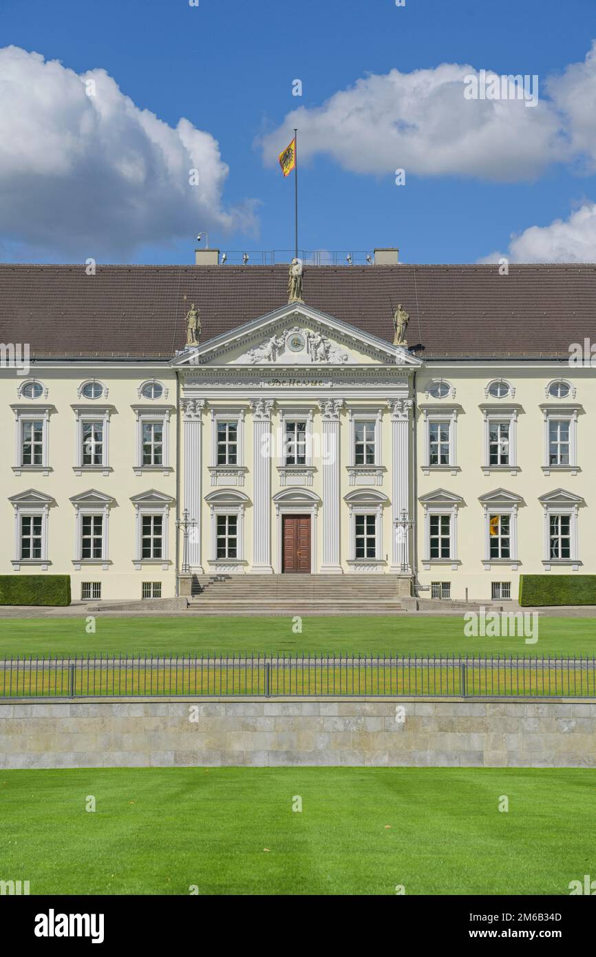 Schloss Bellevue, Tiergarten, Mitte, Berlin, Deutschland Stockfoto