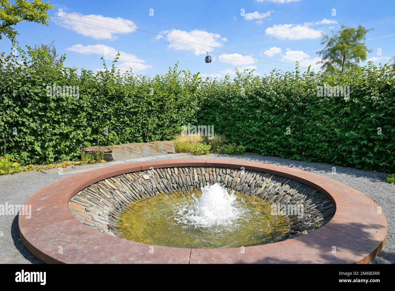 Wassergarten Quelle, Promenade Aquatica, Gärten der Welt, Marzahn, Berlin, Deutschland Stockfoto