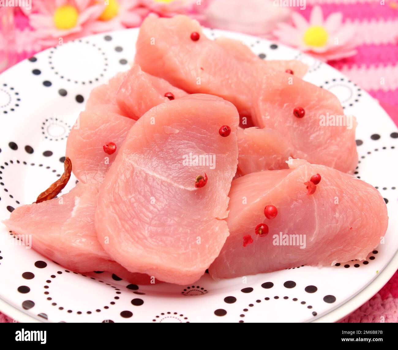 Frisches Fleisch Stockfoto