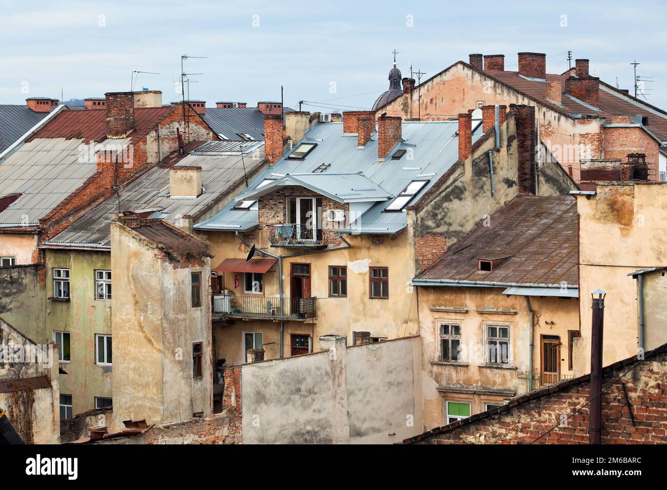 Die Ansicht der Roos in der Stadt Lemberg, Ukraine Stockfoto