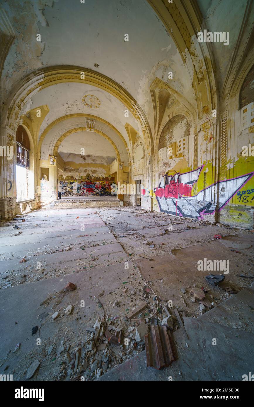 Abandoned army fort in Hajmasker, Hungary Stockfoto