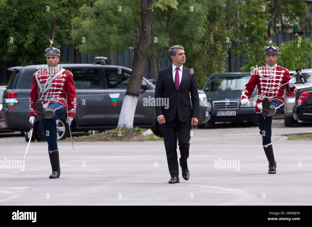 Präsident der Republik Bulgarien und Oberbefehlshaber der bulgarischen Armee Stockfoto