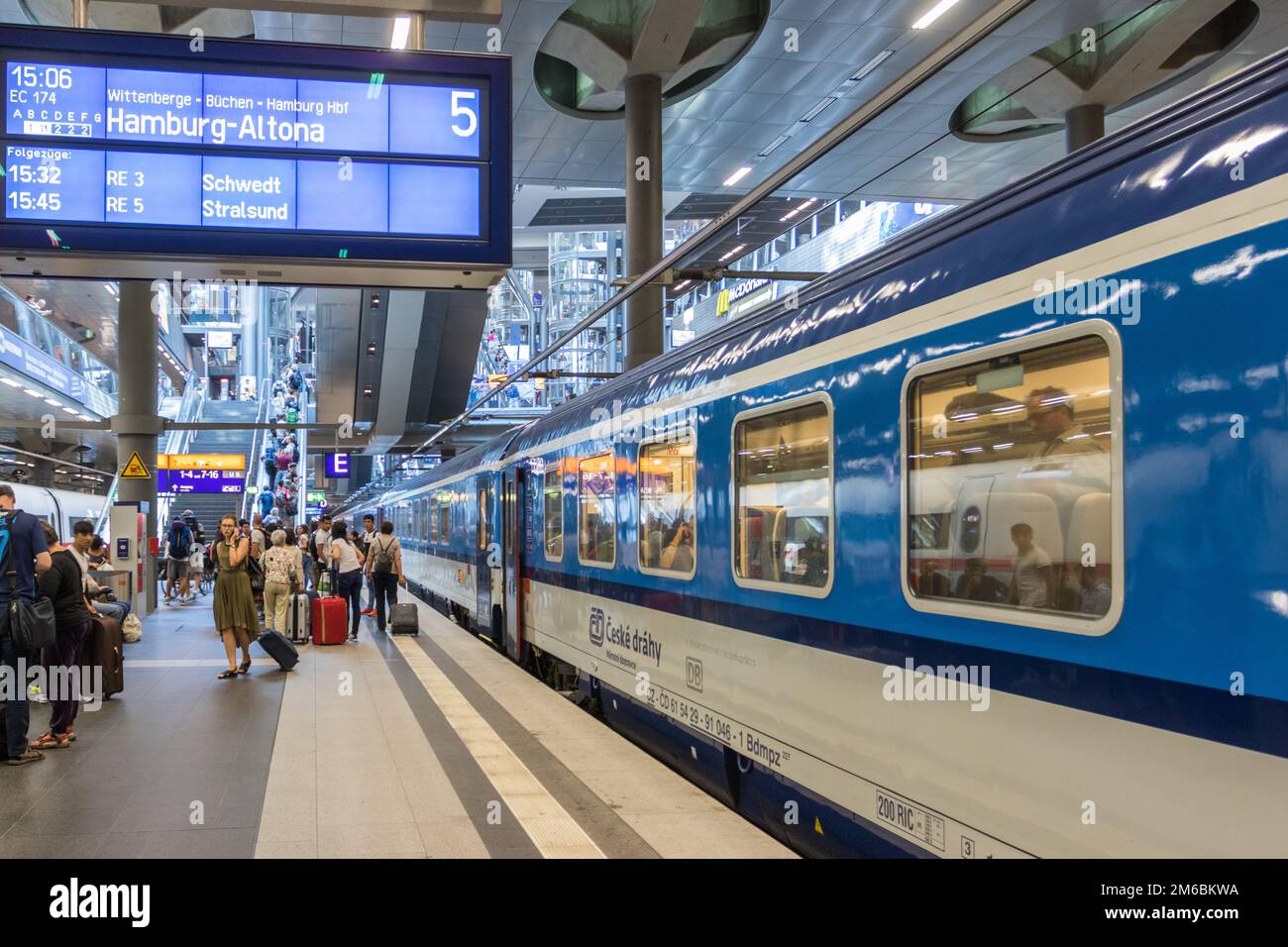 Neufahrzeuge für die Euro-Stadt Prag - Berlin - Hamburg Stockfoto