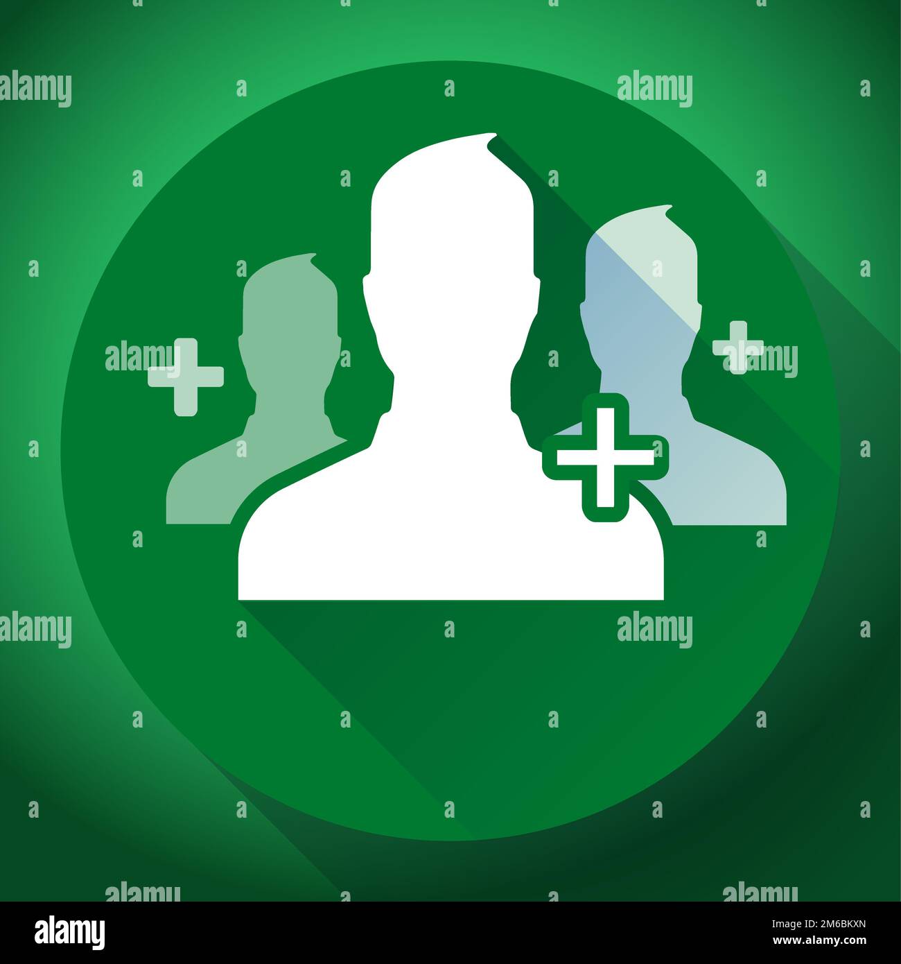 Teamwork, Vereinigung der grünen Personen-Symbol. Flache Design-Stil Stockfoto