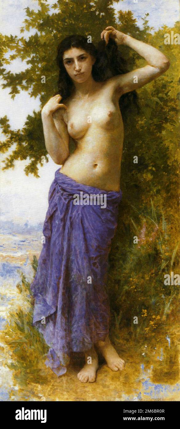 Beauté Romane (lateinische Schönheit), gemalt vom französischen Maler William-Adolphe Bouguereau aus dem 19. Jahrhundert Stockfoto