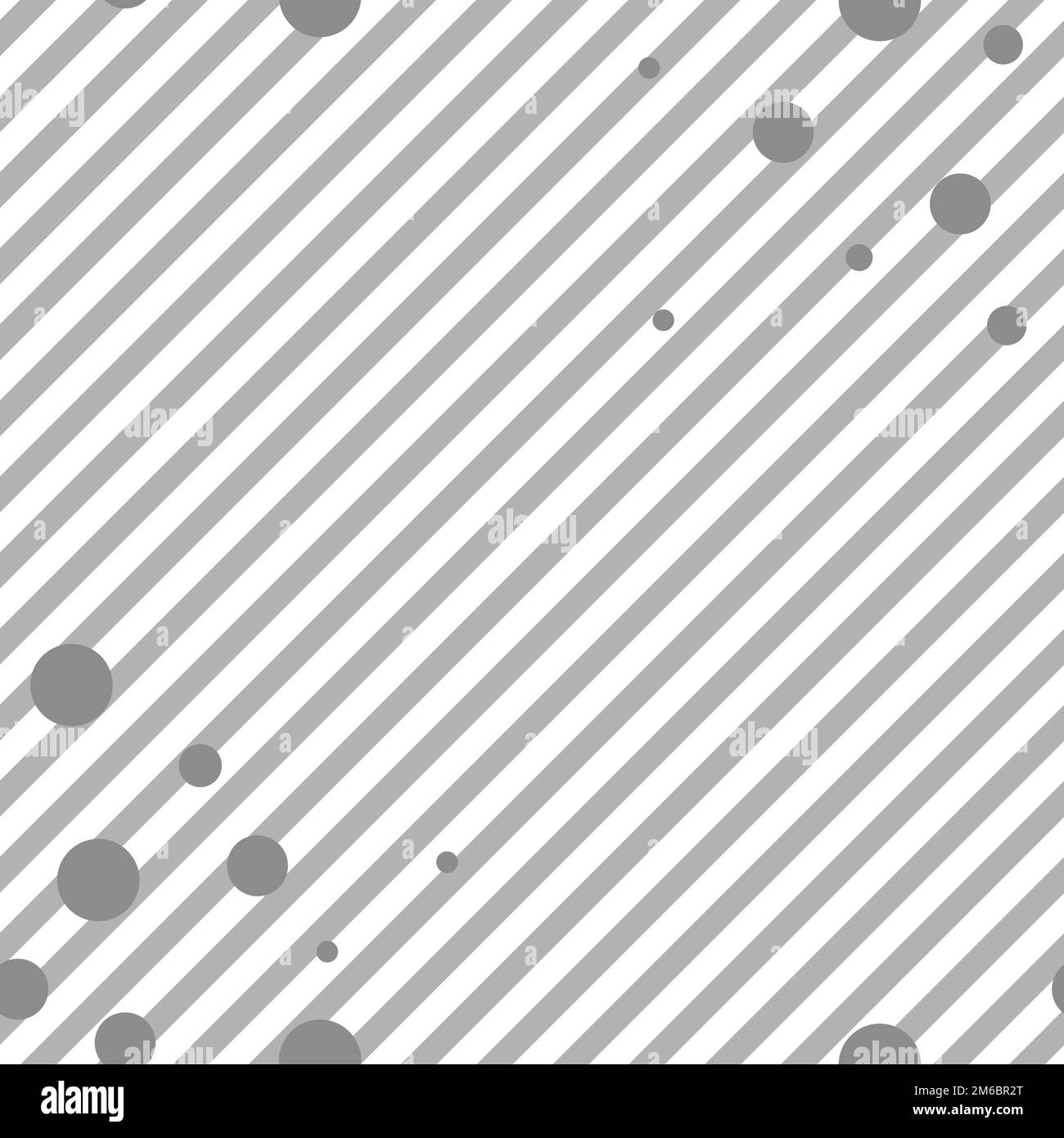 Graue diagonale Streifen und nahtlose Kreise Stockfoto