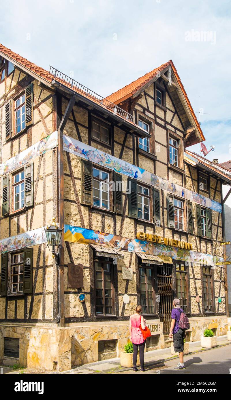 Wiedmann Kunstgalerie im historischen Teil von Bad-cannstatt Stockfoto