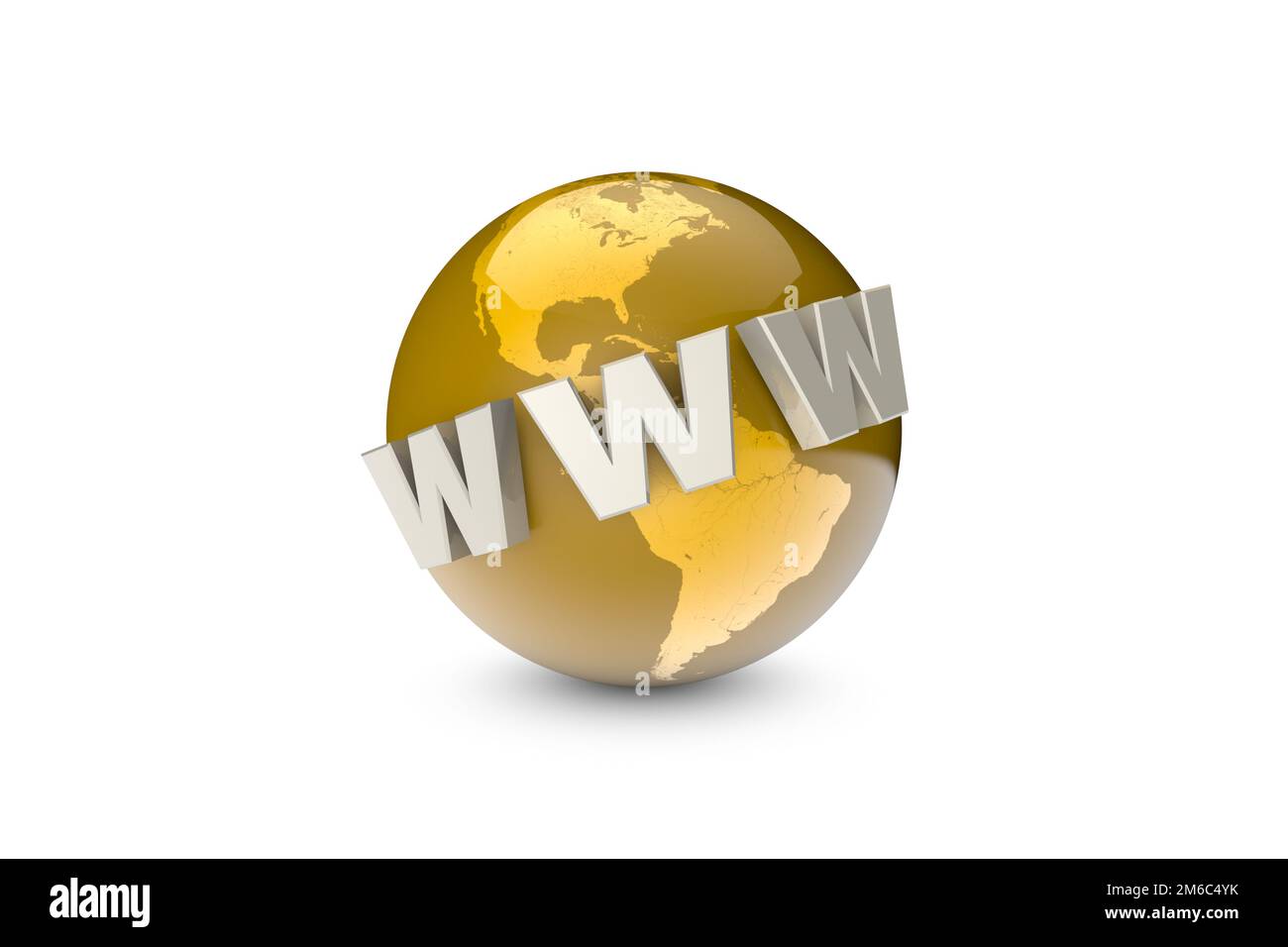 Globalisierung. Internationales Kommunikationssystem. Erstellung und Werbung für die Website. Rendering von 3D-Illustrationen. Stockfoto