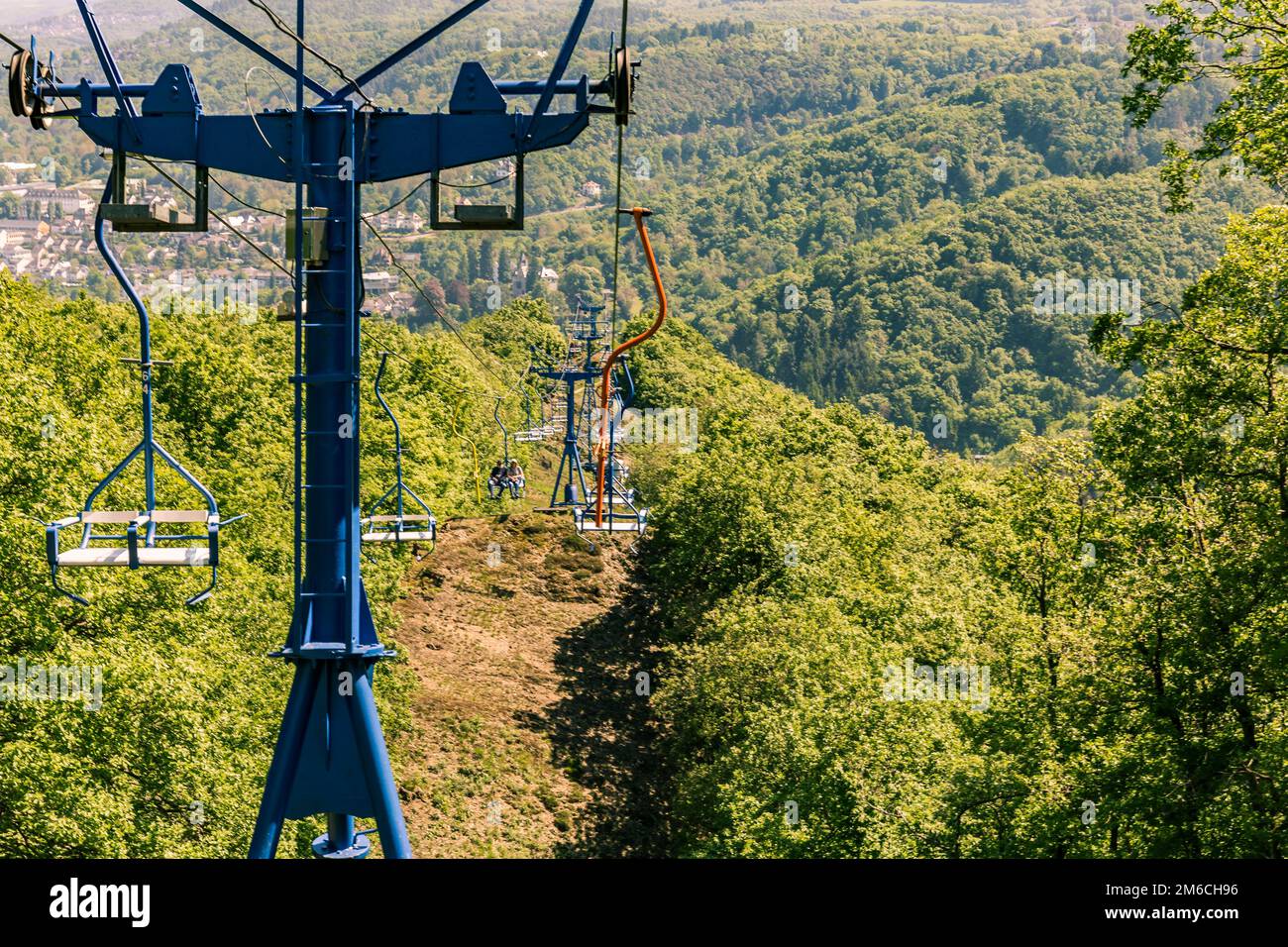 Sessellift Boppard, Deutschland Stockfoto