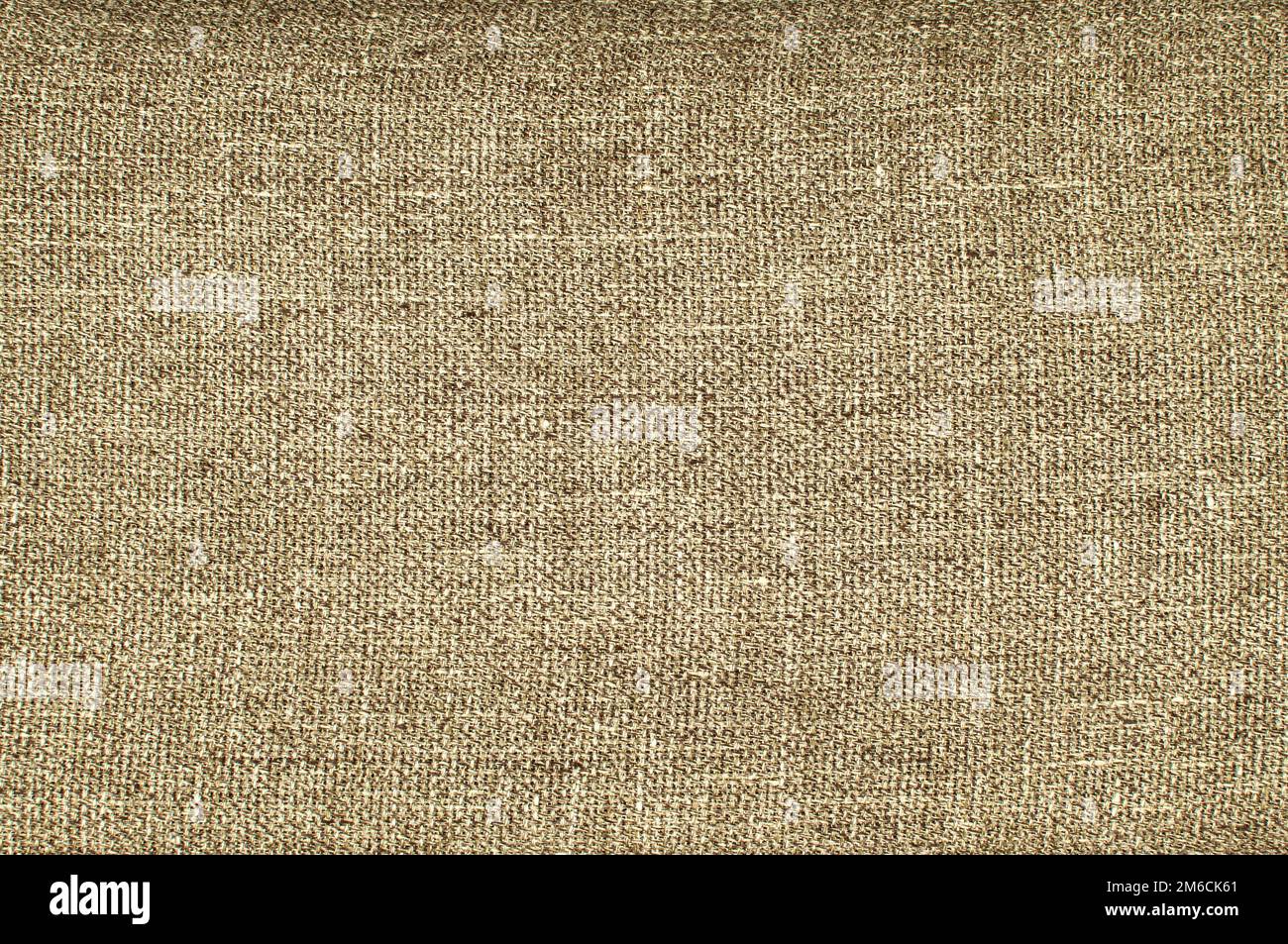 Textur von Flachs Leinen Stoff closeup als Background Stockfoto
