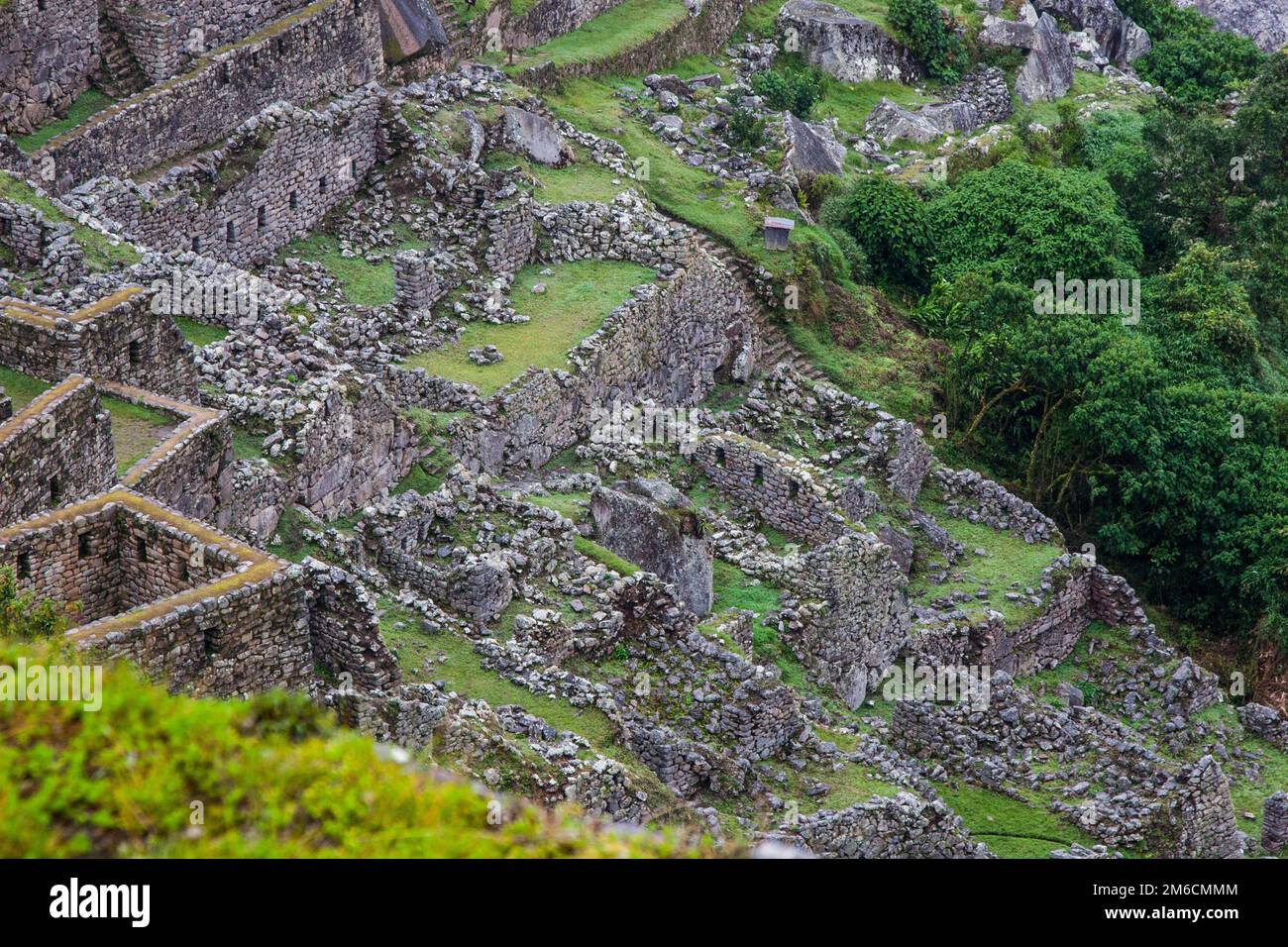Ruinen der antiken Kultur in der Natur. Stockfoto