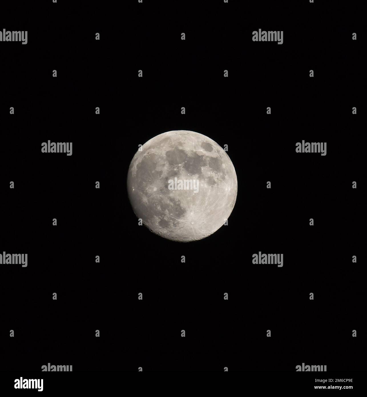 Bild: Wachsender Gibbous-Mond-Quadrat Stockfoto