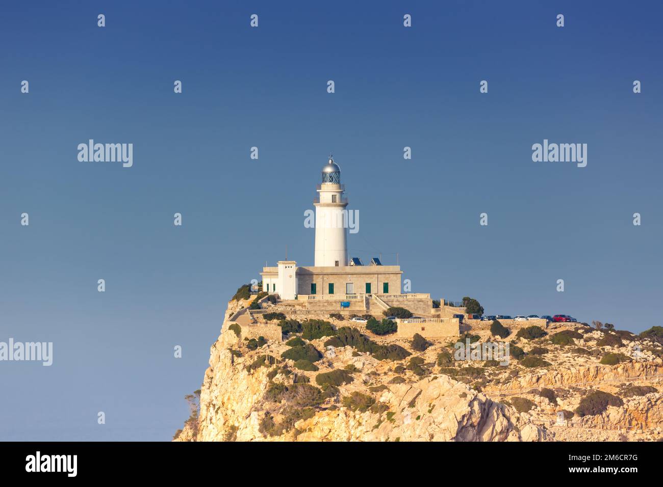 Lighthouse Cap Formentor Mallorca freier Textbereich Balearische Inseln Reisen Spanien Stockfoto