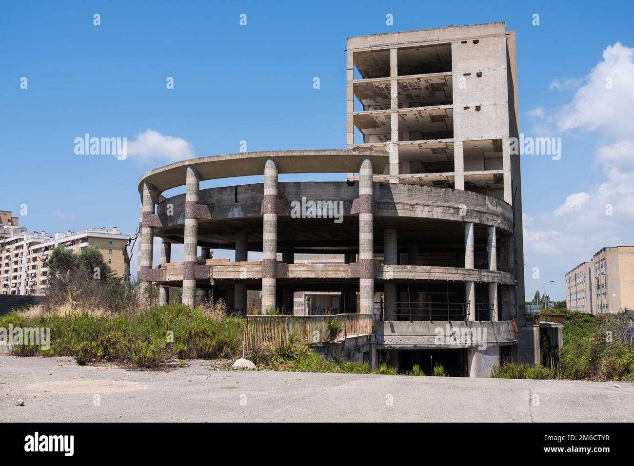 Verlassene Gebäude Struktur. Stockfoto