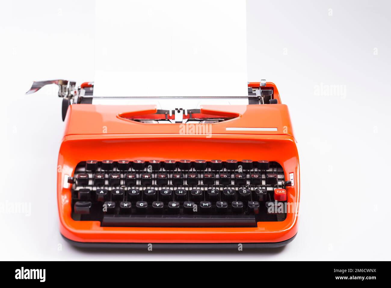 Typwriter isoliert Stockfoto