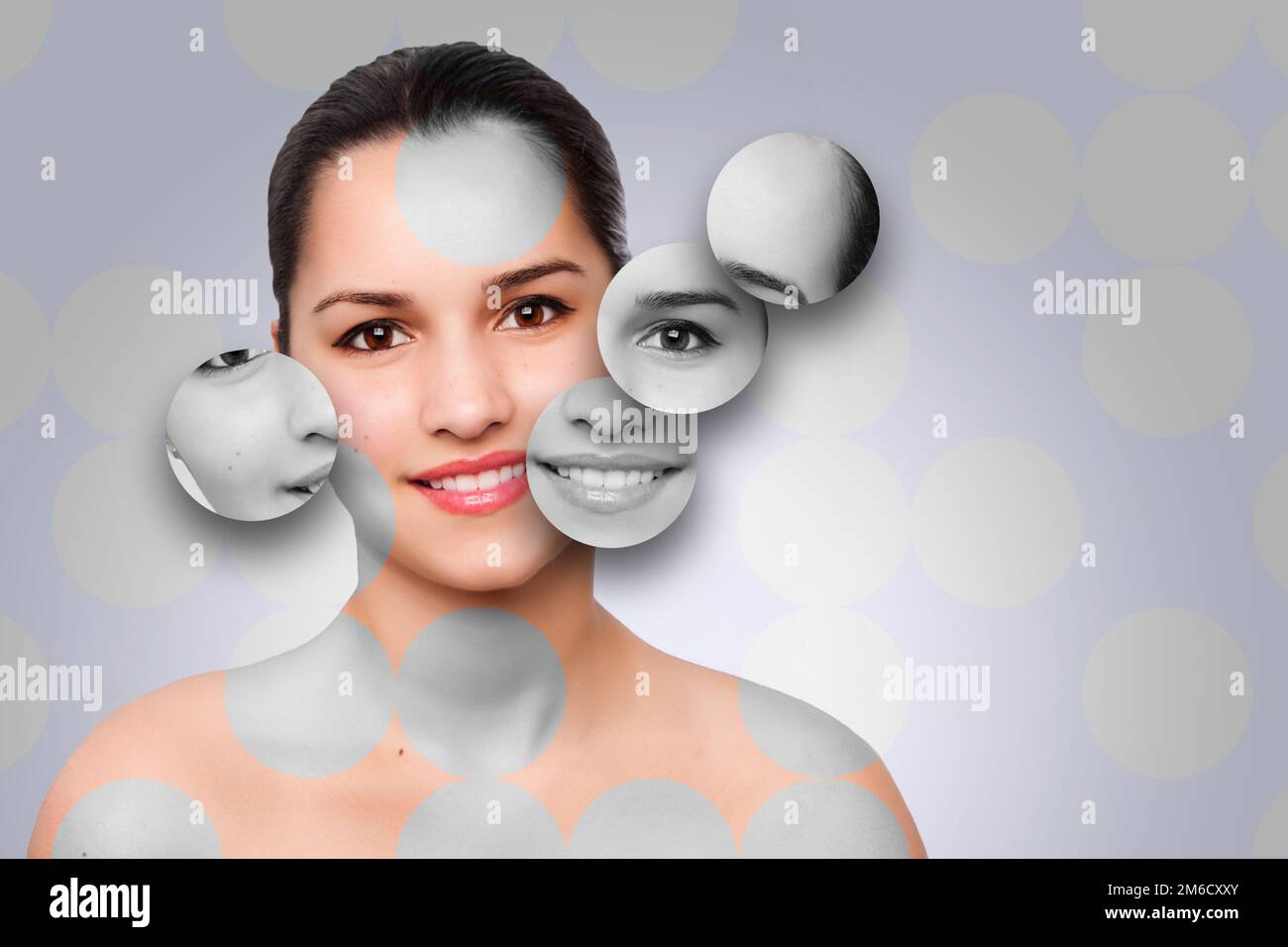 Beauty-Woman-Gesichtspflege-Konzept Stockfoto