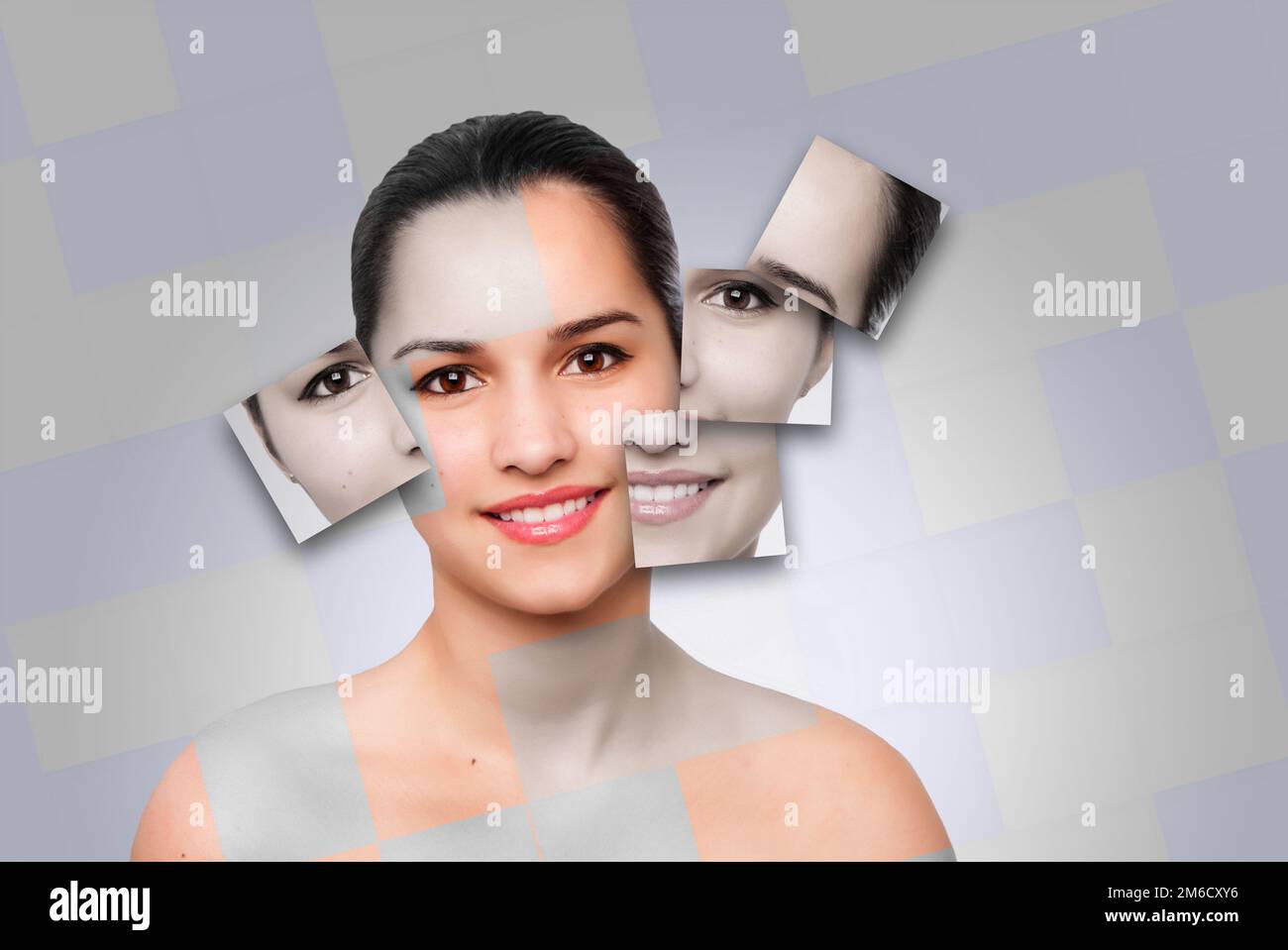 Beauty-Woman-Gesichtspflege-Konzept Stockfoto