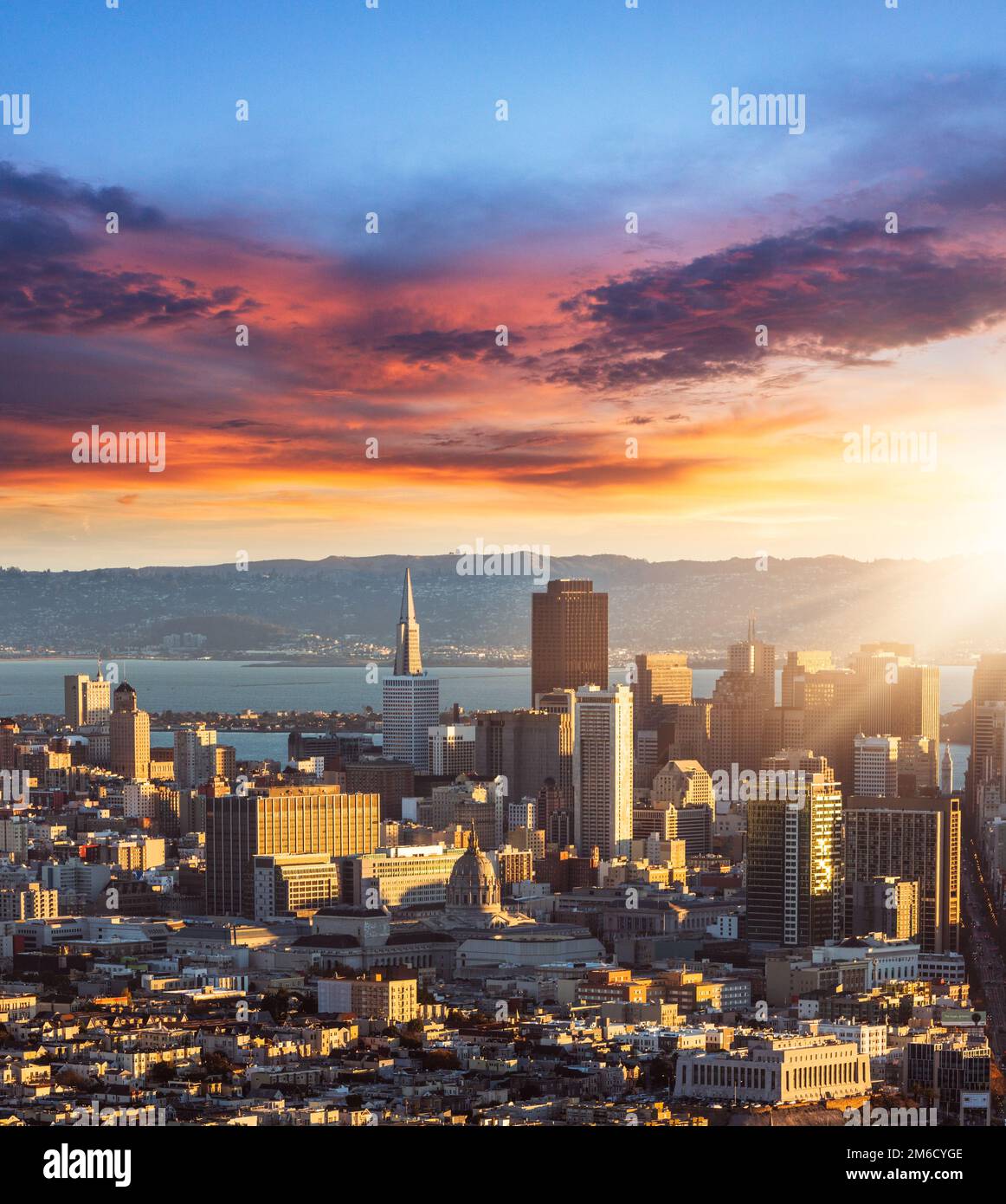 Skyline von San Francisco Stockfoto