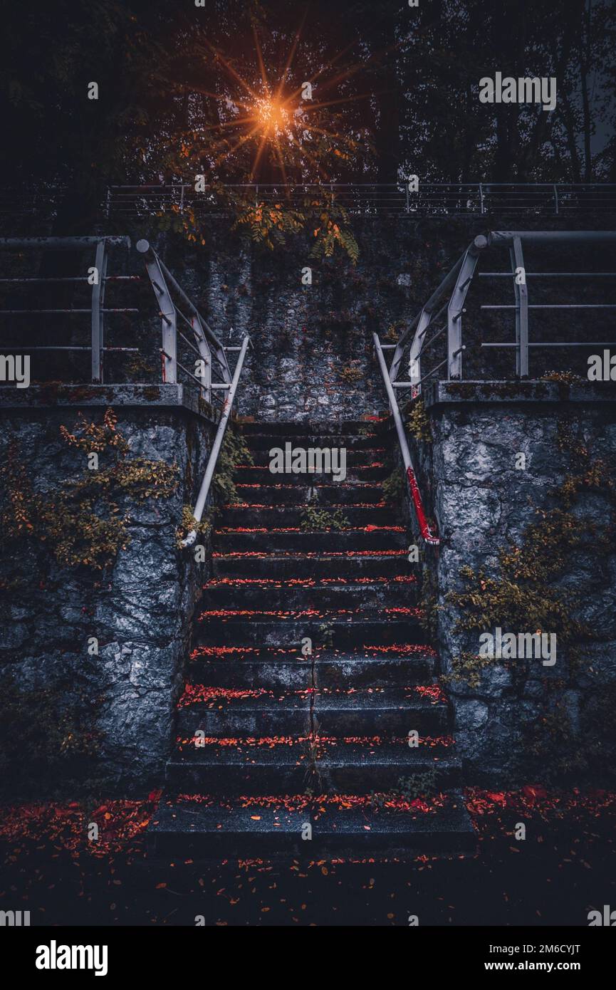 Architektur der Treppenstruktur Stockfoto