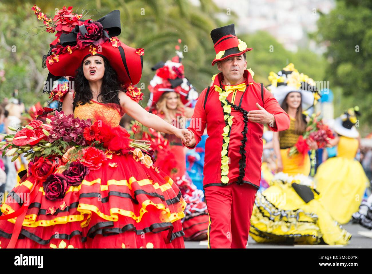 PORTUGAL MADEIRA FUNCHAL FLOWER FESTIVAL Stockfoto