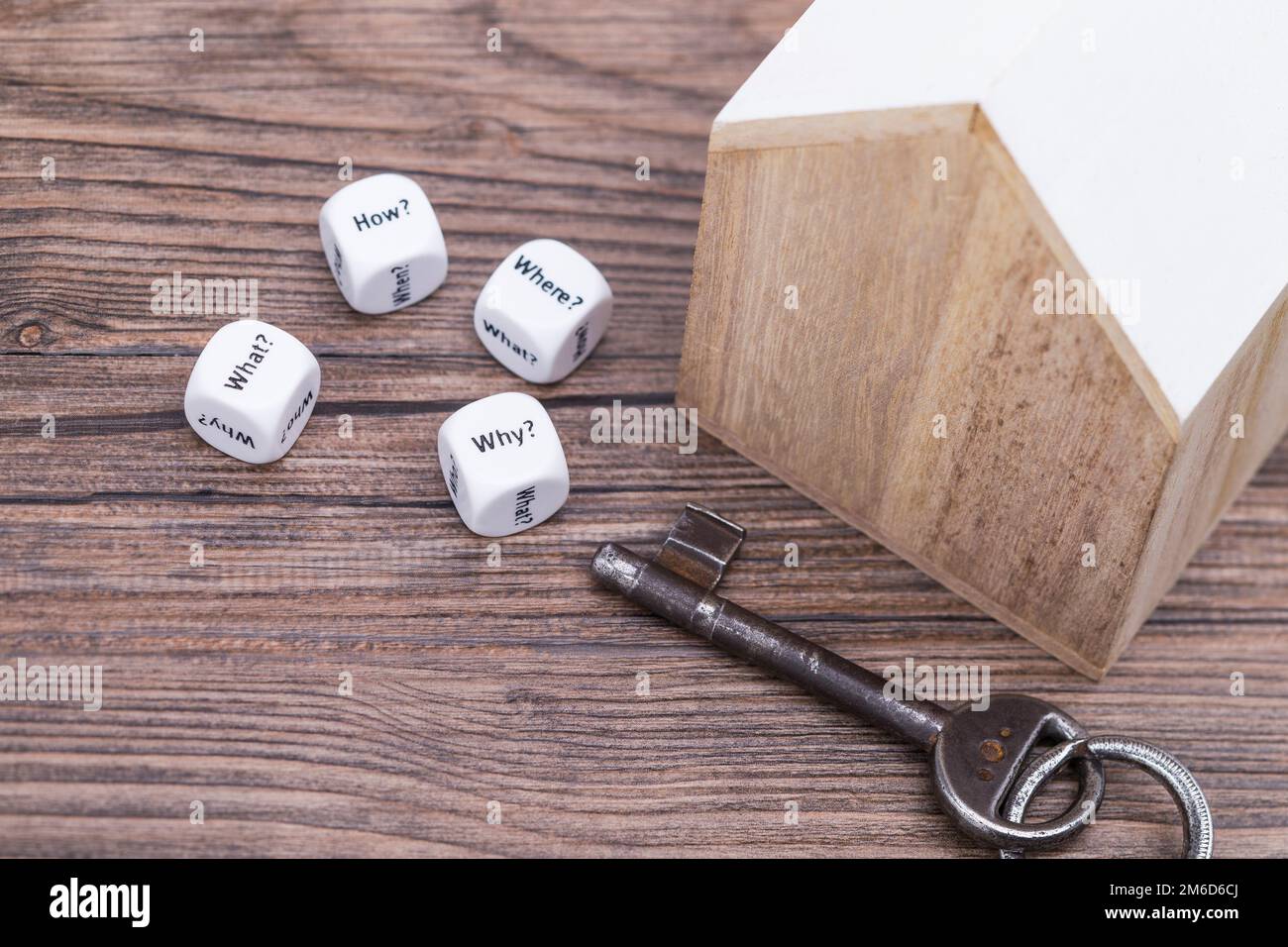 Immobilienfragen Stockfoto