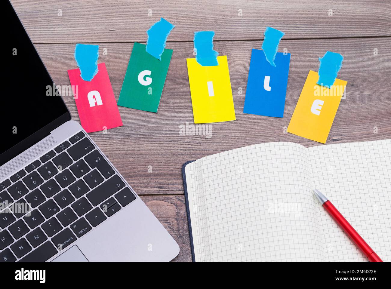 Agiler Arbeitsplatz Stockfoto