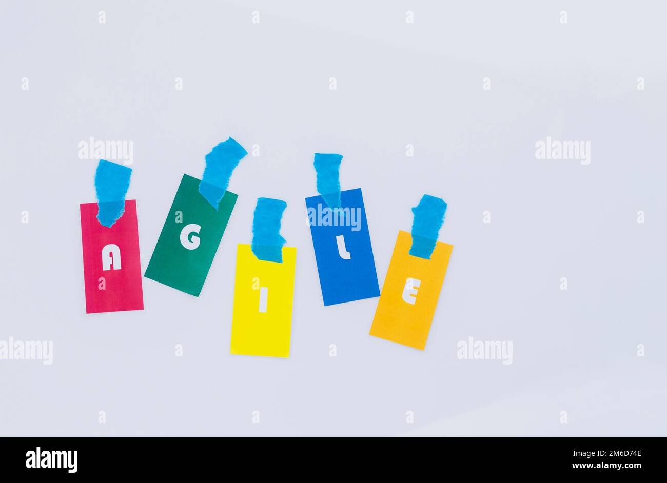 Agile Arbeit isoliert Stockfoto