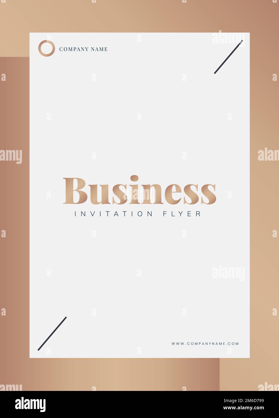 Business Flyer Vorlage Mockup Vektor Stock Vektor