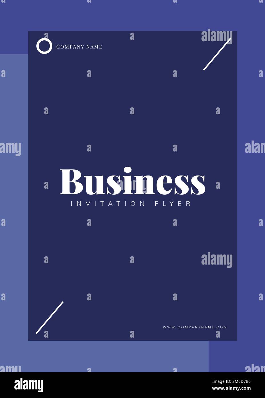 Business Flyer Vorlage Mockup Vektor Stock Vektor