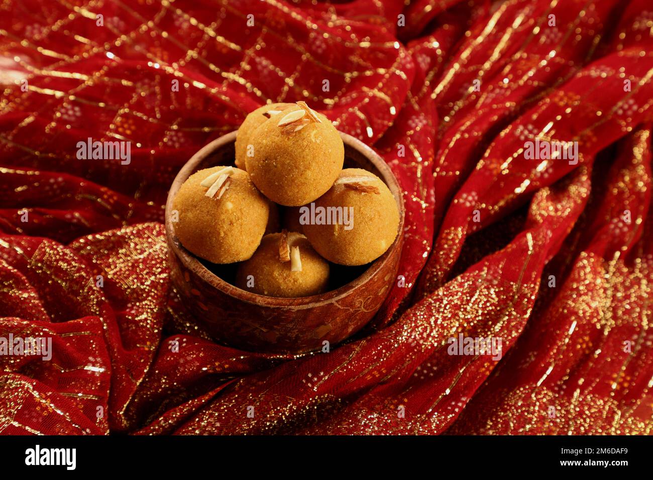 Traditionelles indisches süßes Gericht/Dessert Aus Gram-Mehl Stockfoto