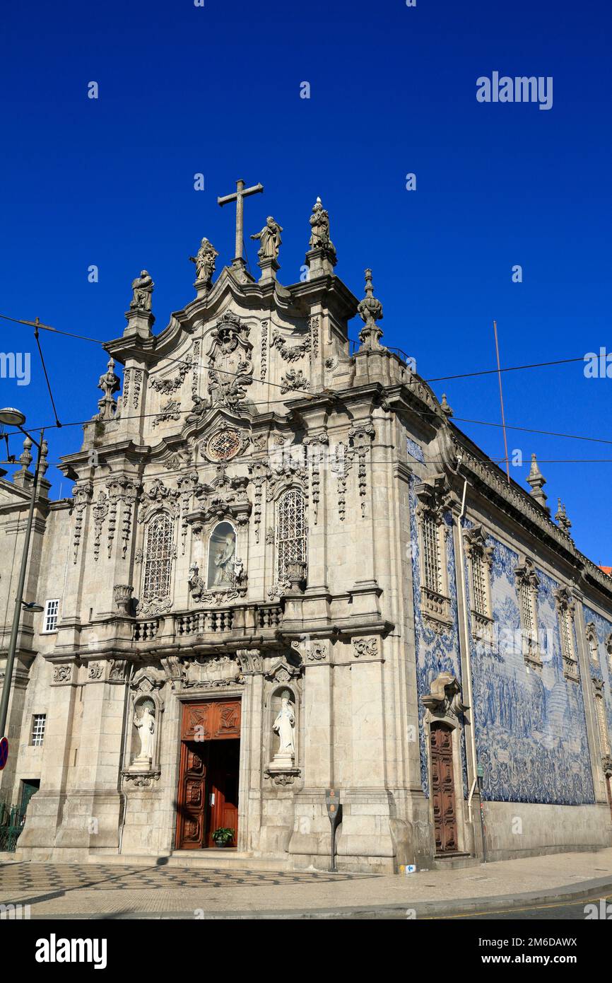 Kirche Ordem Terceira de Nossa Senhora do Carmo, Porto Stockfoto