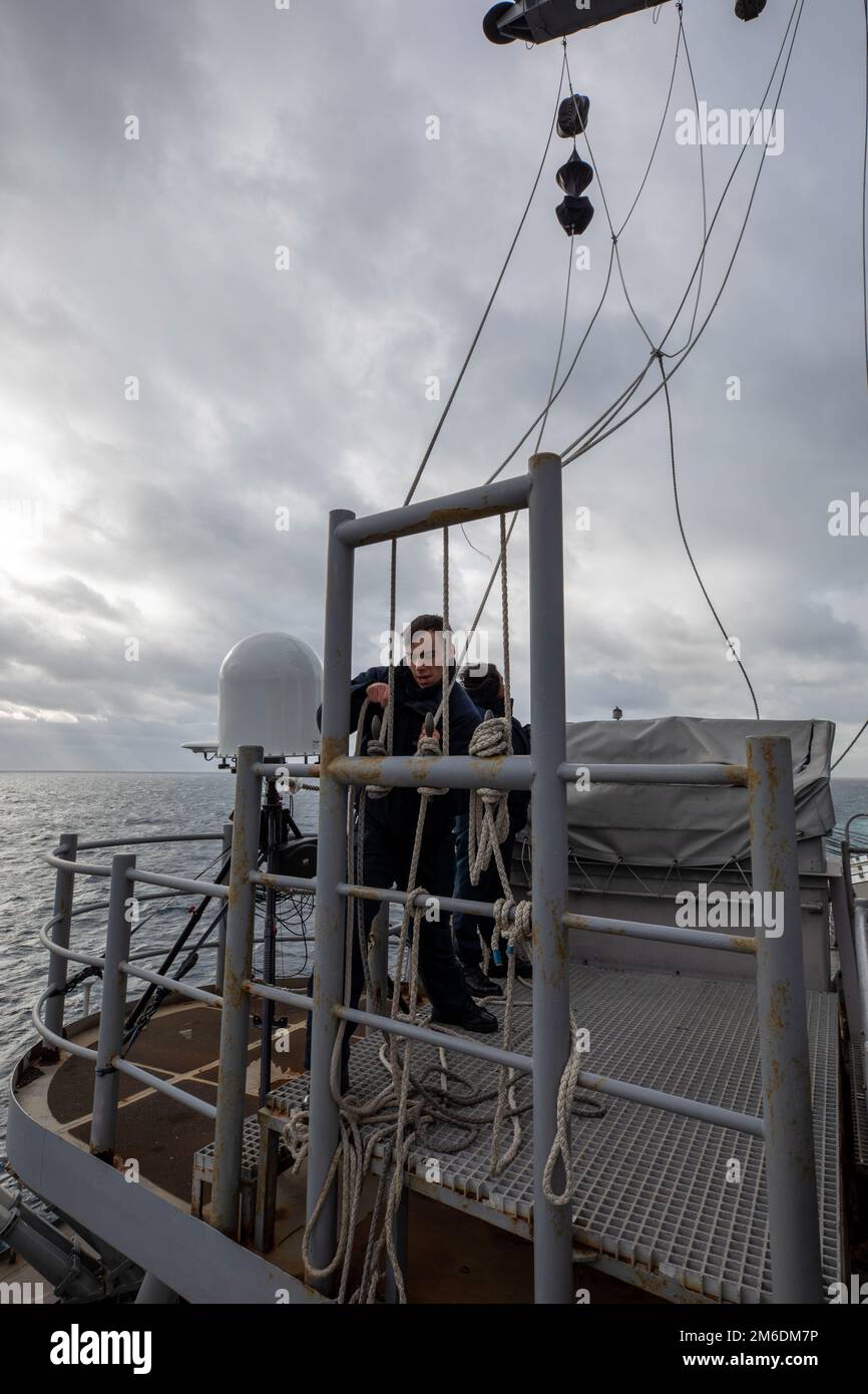 Quartermaster Seaman Joseph Nuss, dem Landungsschiff USS Gunston Hall