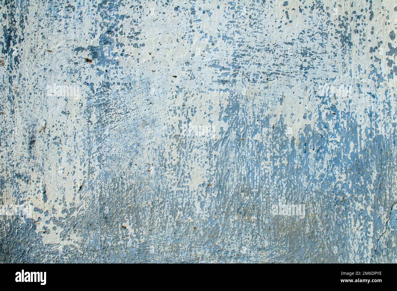 Grunge blau verblassen lackierte Betonoberfläche als Hintergrund Stockfoto