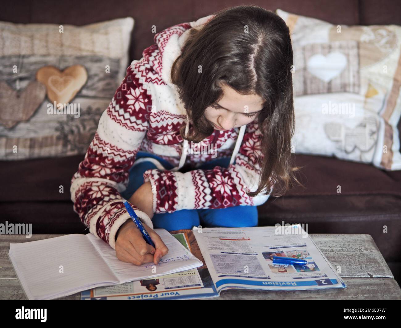 Heimunterricht und Unterhaltung Stockfoto