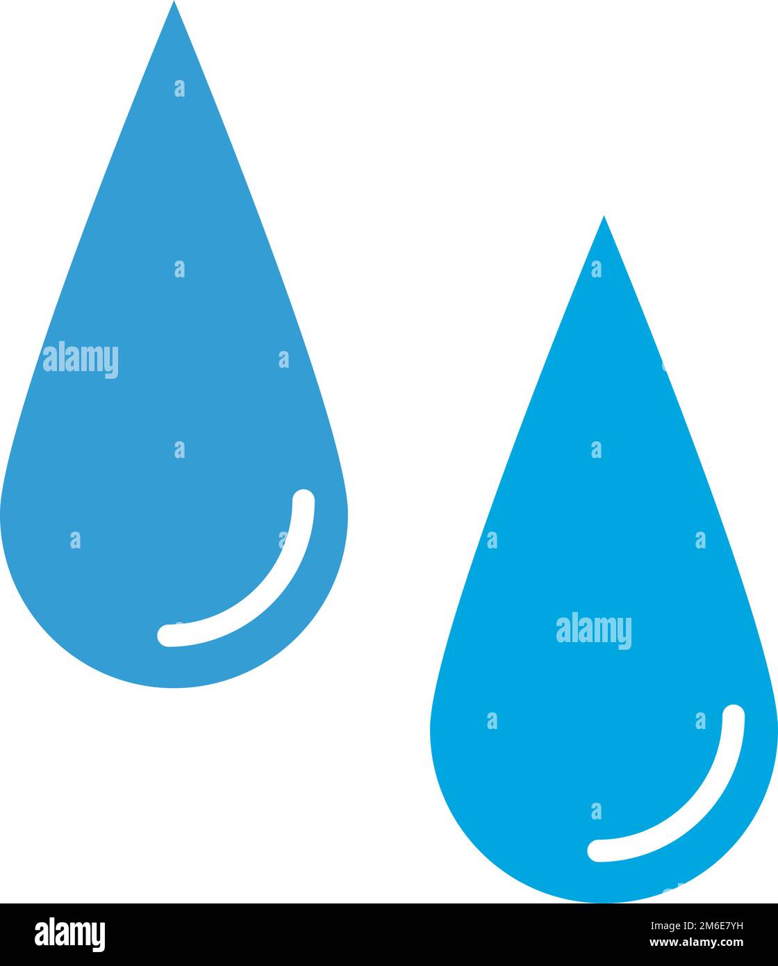 Symbol für glänzende Wassertröpfchen. Wasser und Schweiß. Bearbeitbarer Vektor. Stock Vektor