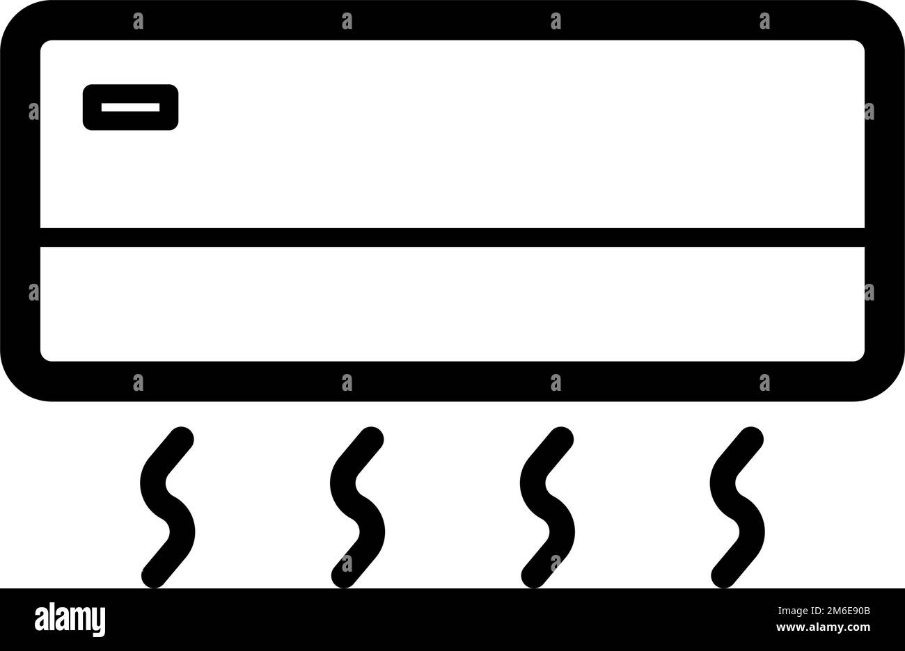Klimaanlage. Kühlung. Heizung. Symbol Für Klimaanlage. Bearbeitbarer Vektor. Stock Vektor